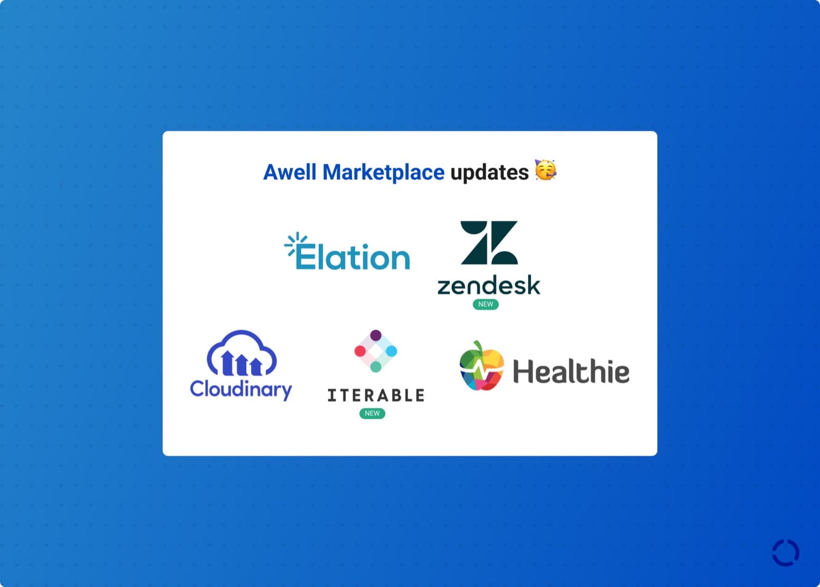 Extension updates in the Awell marketplace